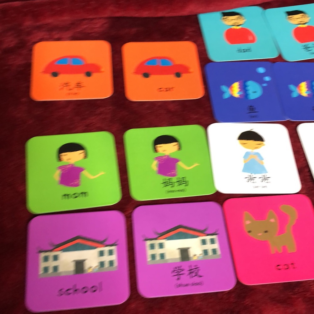Colorful Language Learning Flashcards - Picture 3 of 3